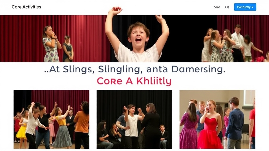 Acting, Singing, and Dancing: Core Activities