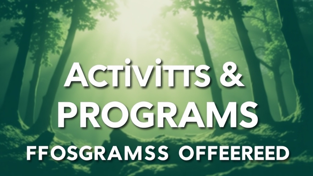 Activities and Programs Offered