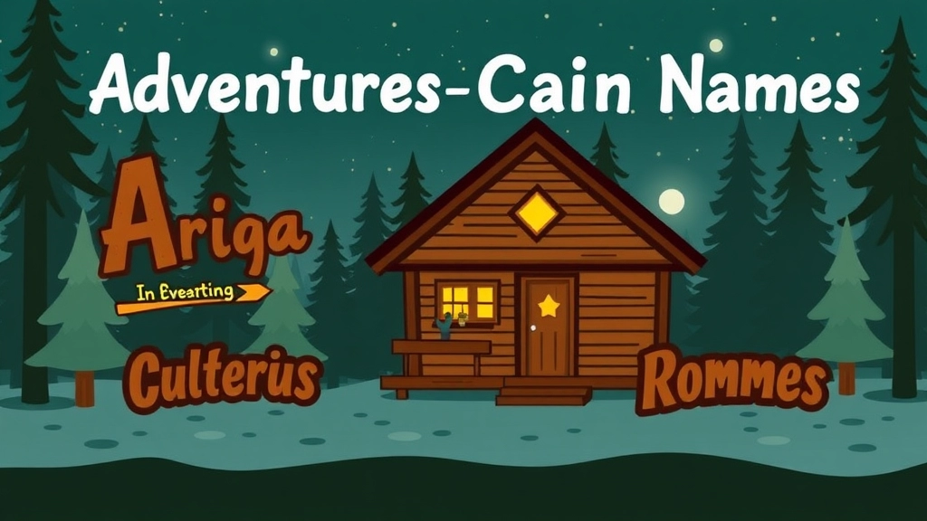 Adventure-Themed Cabin Names