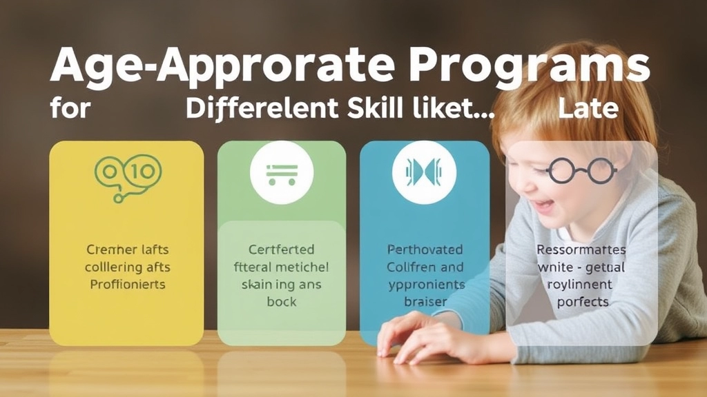 Age-Appropriate Programs for Different Skill Levels