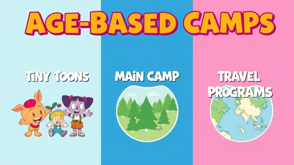 Age-Based Camps: Tiny Toons, Main Camp, and Travel Programs