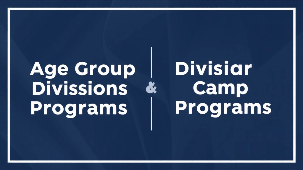 Age Group Divisions and Camp Programs