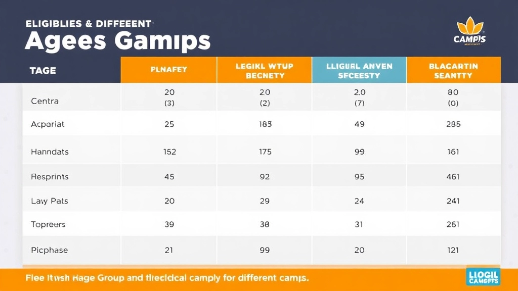 Age Groups and Eligibility for Different Camps