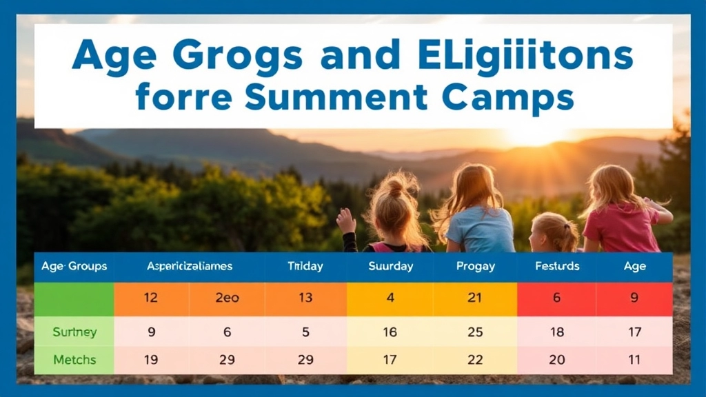 Age Groups and Eligibility for Sunrise Summer Camps