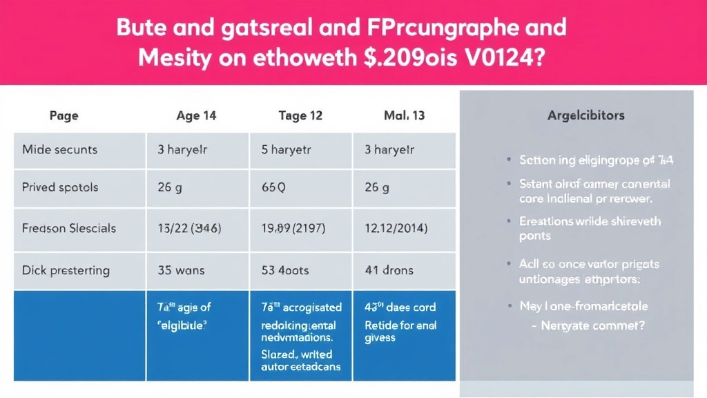 Age Groups and Program Eligibility