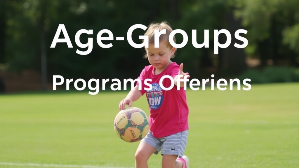 Age Groups and Programs Offered