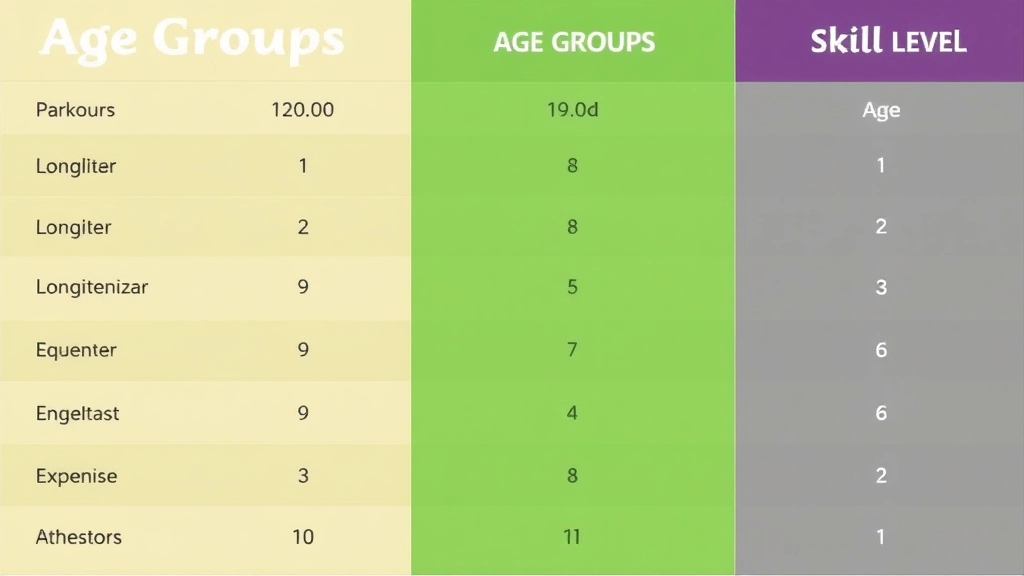 Age Groups and Skill Levels Offered