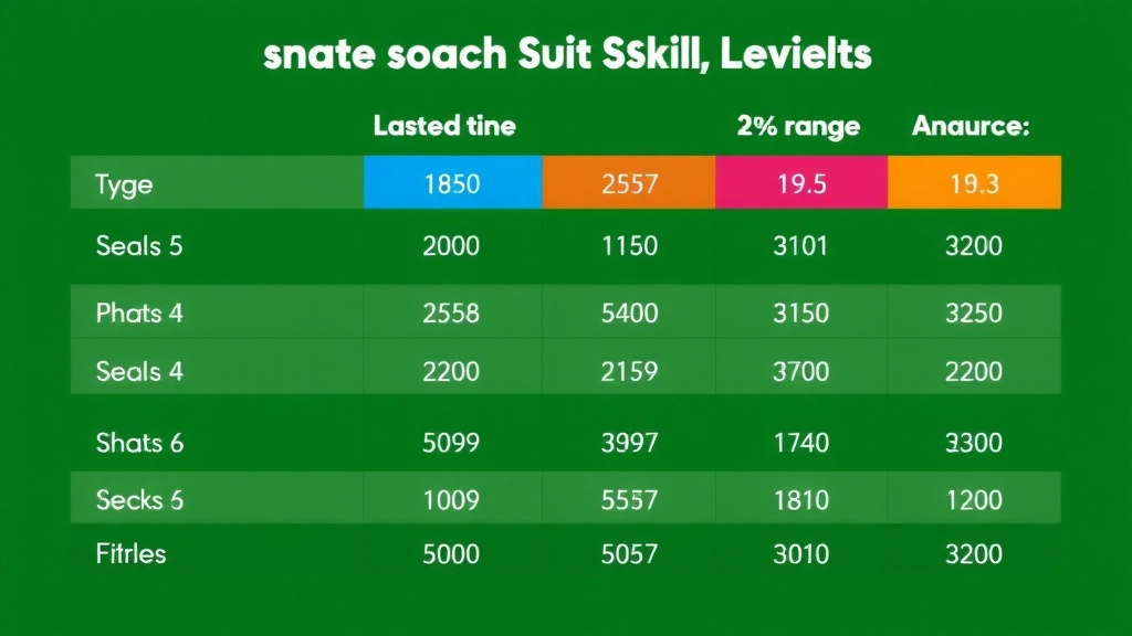 Age Range and Skill Levels for Participants