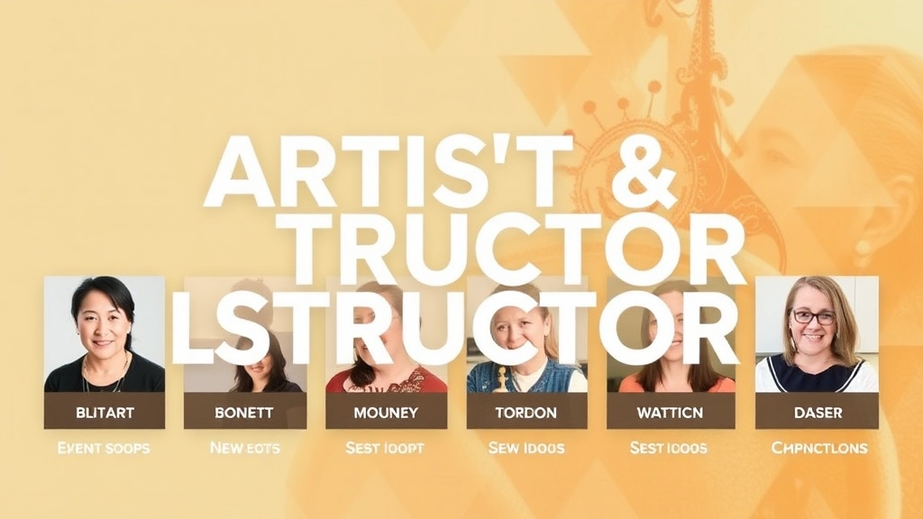 Artist and Instructor Line-Up