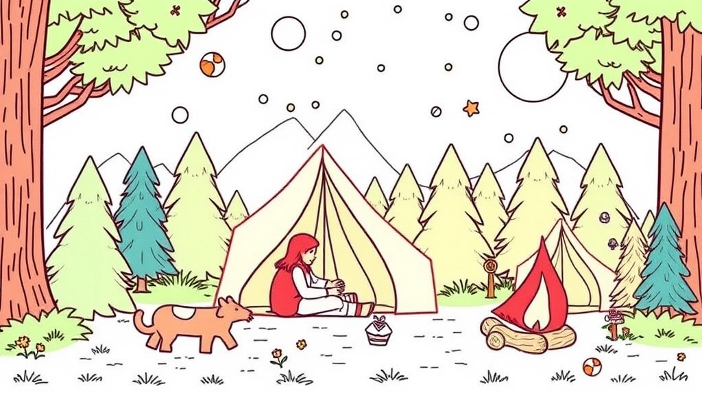 Benefits of Camping-Themed Colouring for Kids