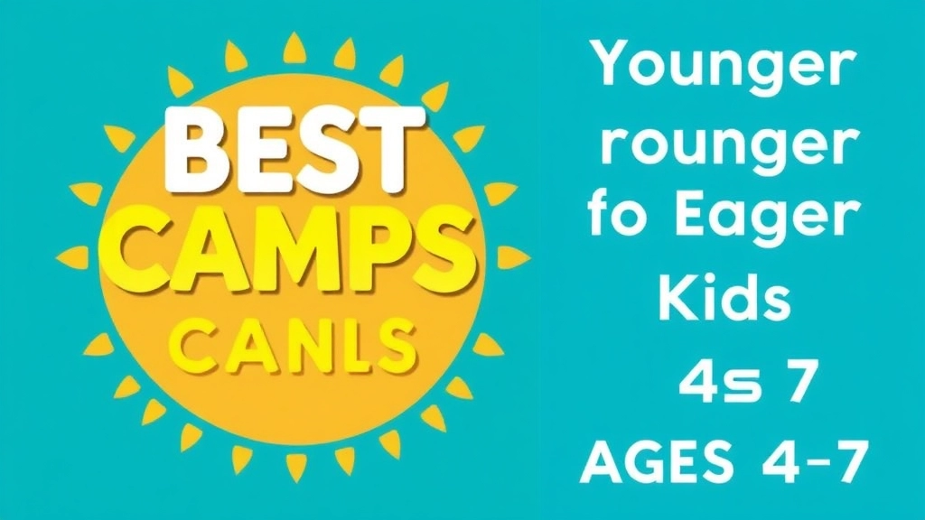 Best Camps for Younger Kids (Ages 4-7)