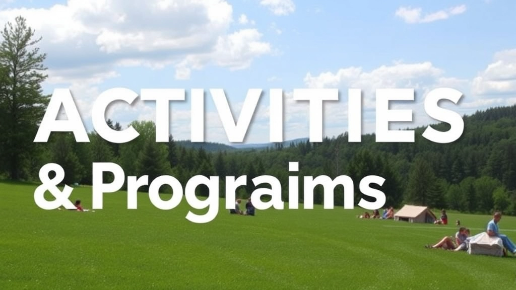 Camp Activities and Programs Offered