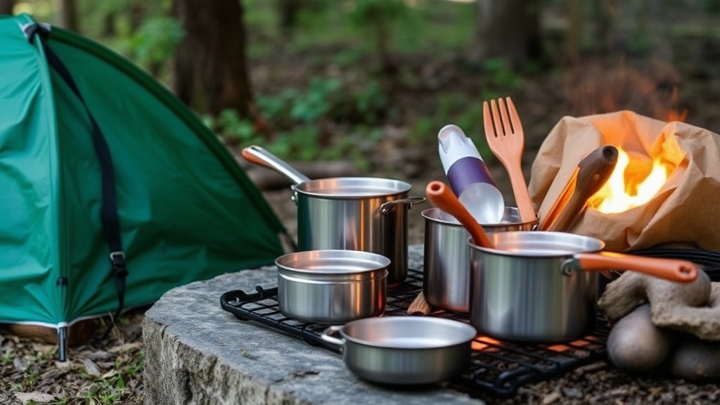 Camp Cooking Equipment and Utensils