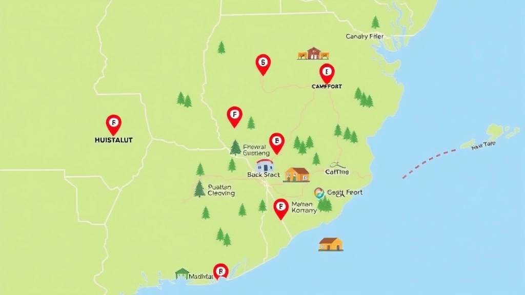 Camp Locations and Facilities Across Lee County