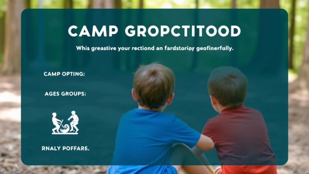 Camp Options Based on Age Groups