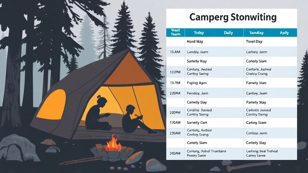 Camp Schedule and Daily Routine