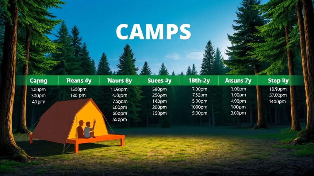 Camp Schedule and Duration