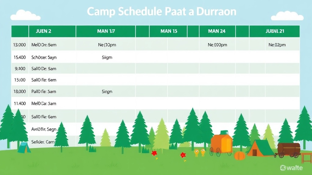 Camp Schedule and Duration