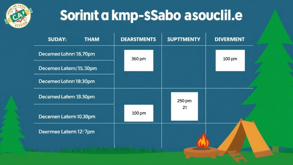 Camp Schedule and Duration