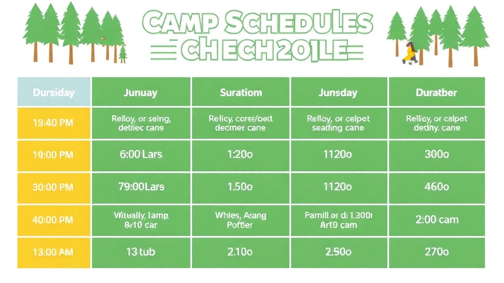 Camp Schedules and Duration