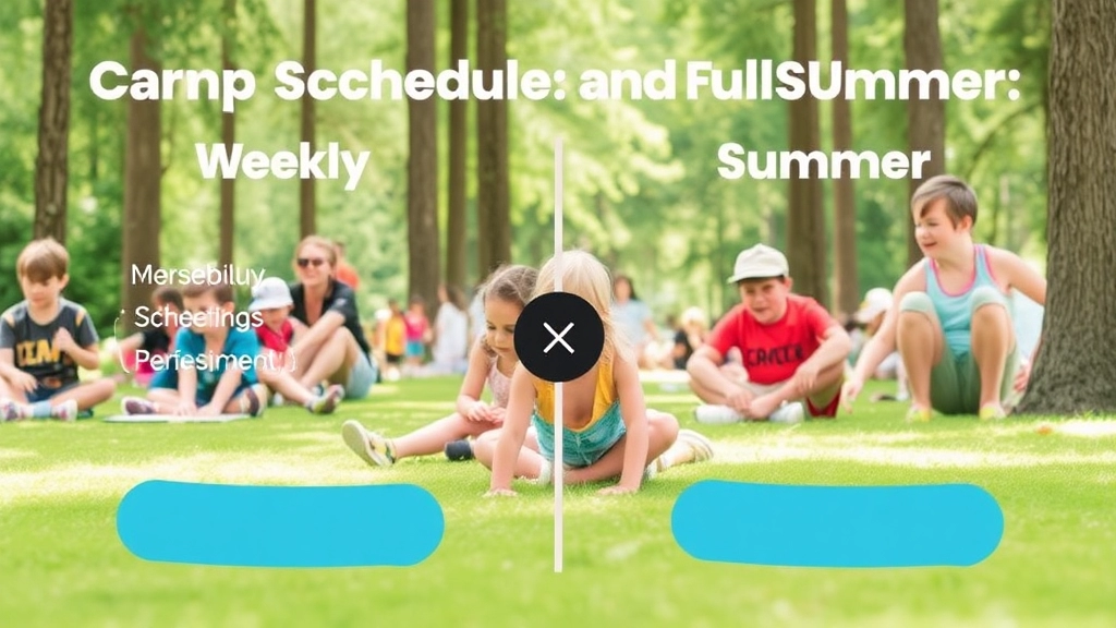 Camp Schedules and Duration: Weekly vs. Full Summer