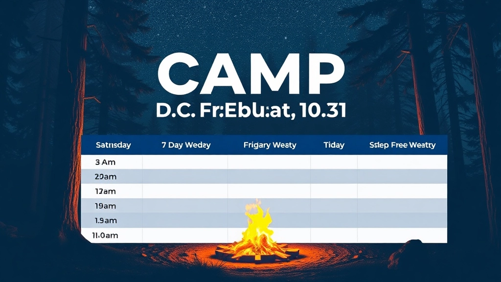 Camp Schedules and Locations