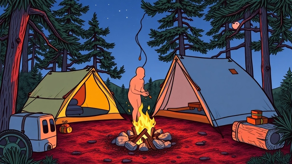 Camping Essentials: Tents, Campfires, and Gear to Colour