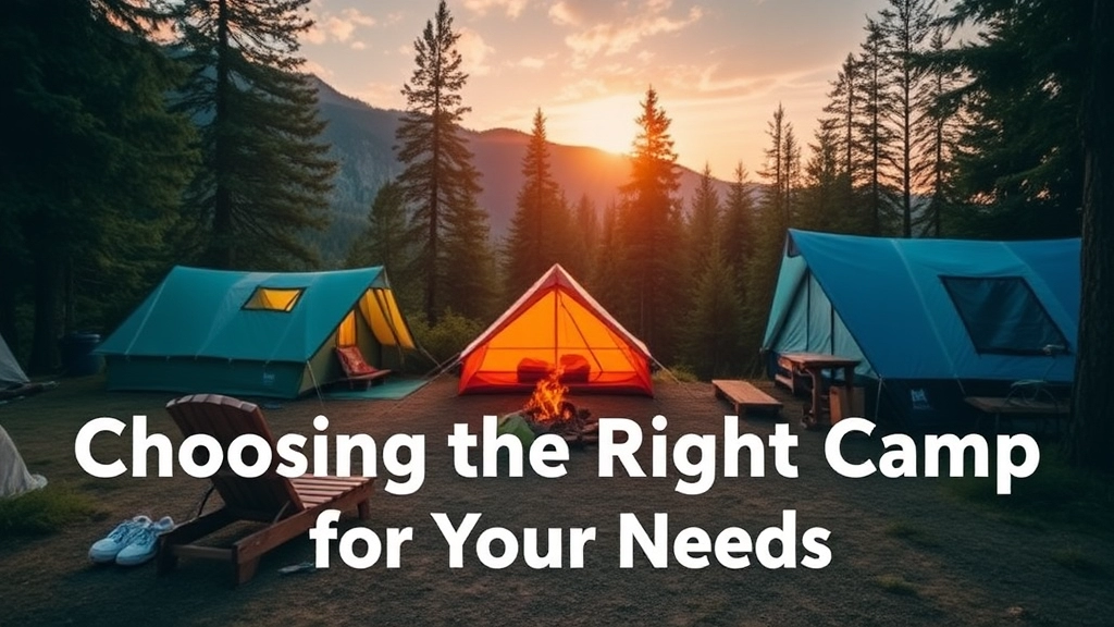 Choosing the Right Camp for Your Needs