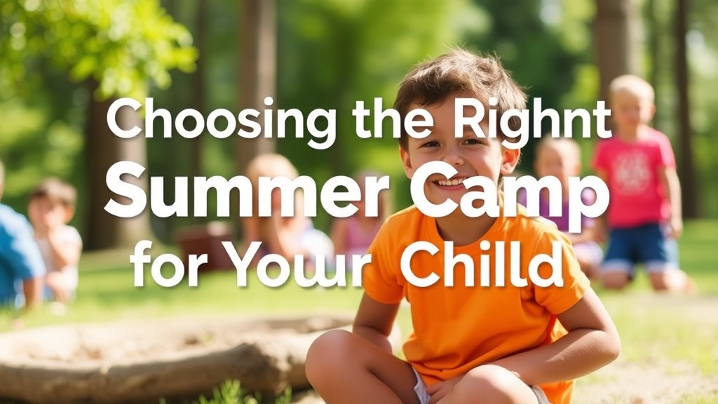 Choosing the Right Summer Camp for Your Child