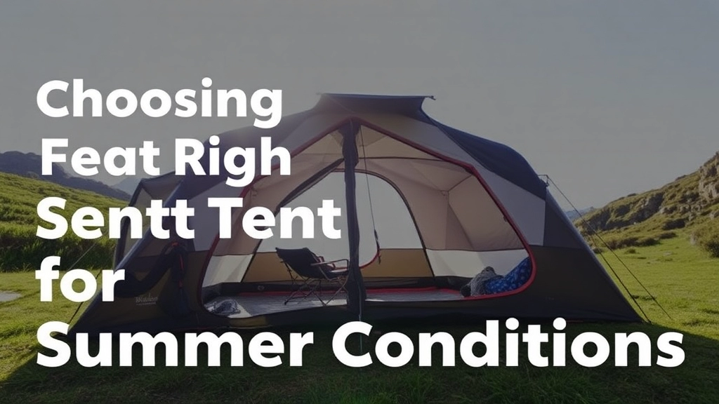 Choosing the Right Tent for Summer Conditions