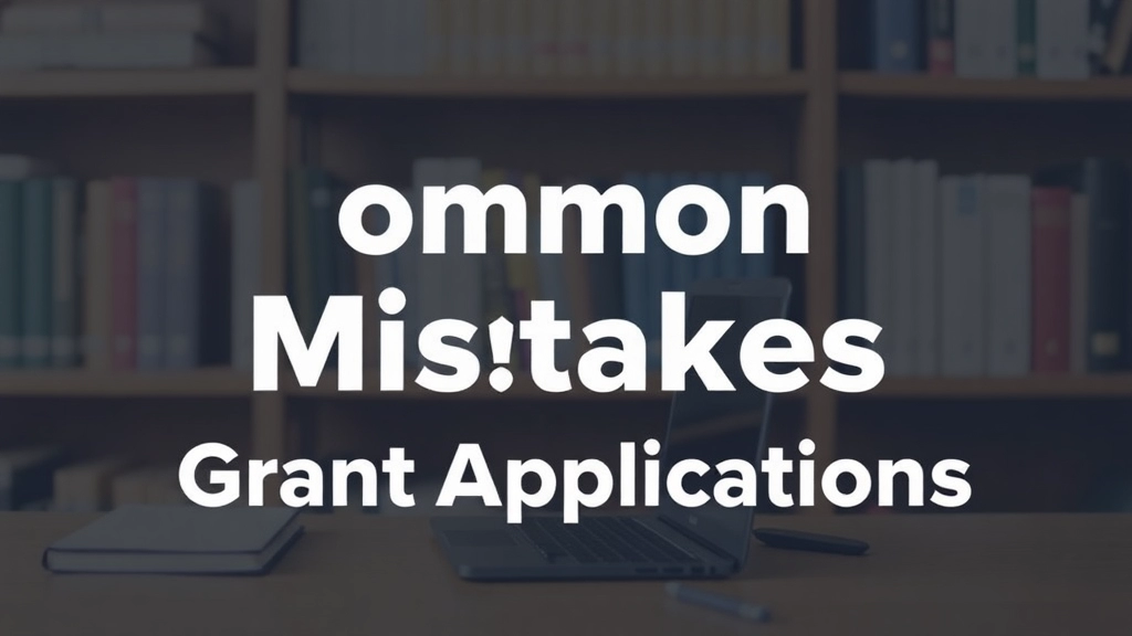 Common Mistakes to Avoid in Grant Applications