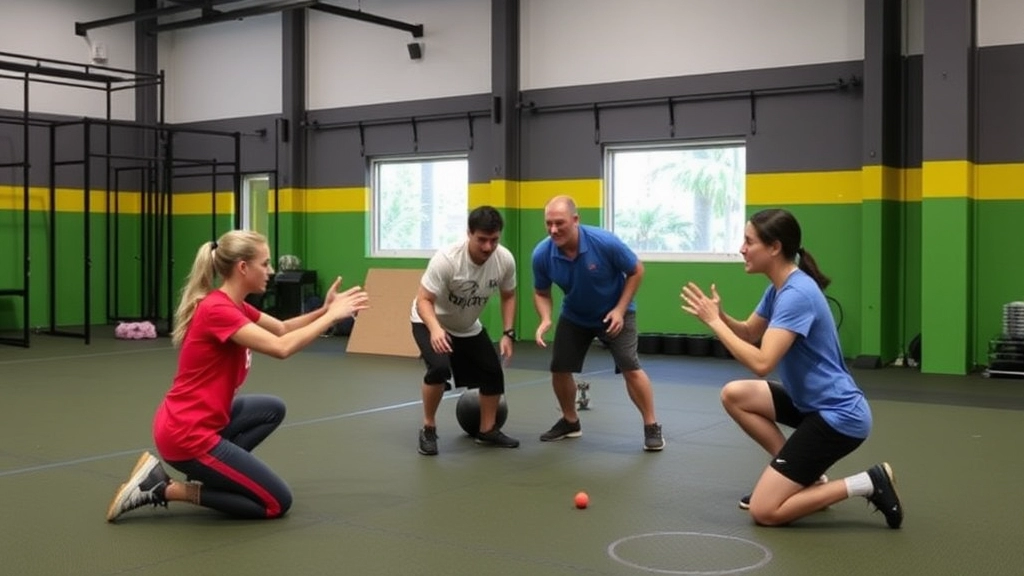 Cooperative Games for Team Building in the Gym