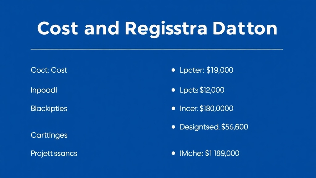 Cost and Registration Details