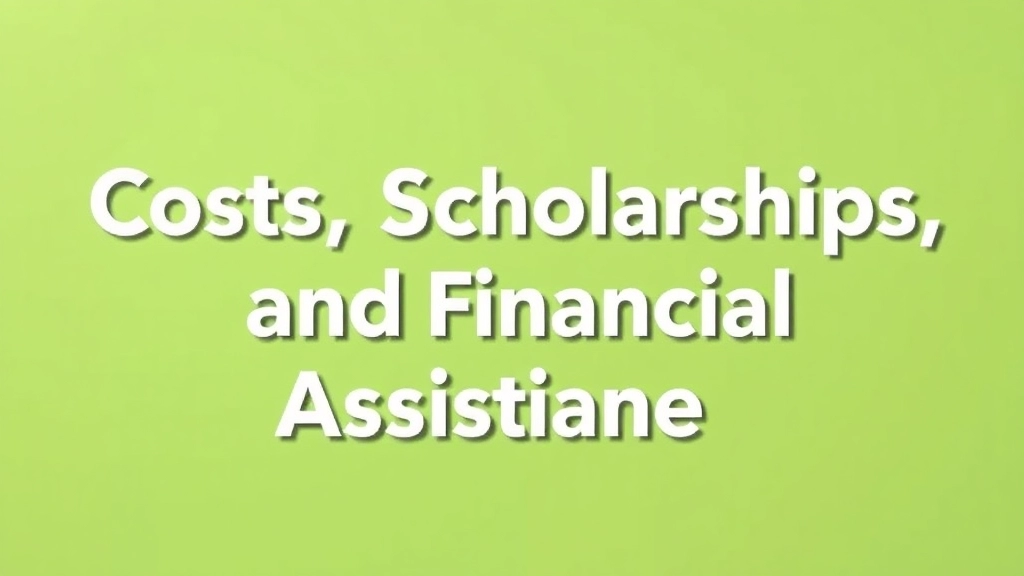 Costs, Scholarships, and Financial Assistance