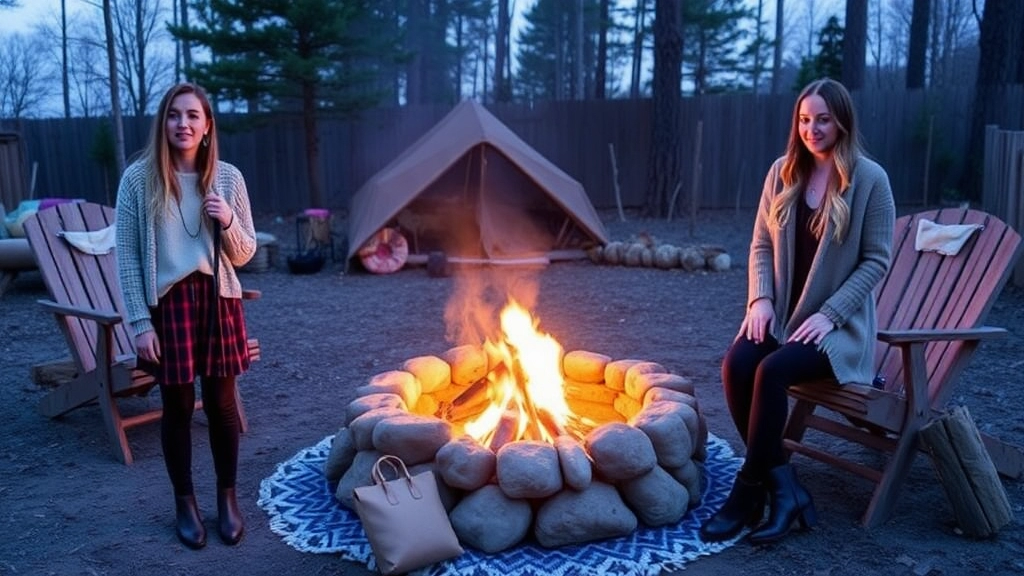 Cozy and Chic Evening Campfire Outfits