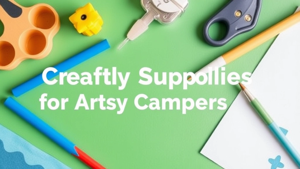 Creative Craft Supplies for Artsy Campers