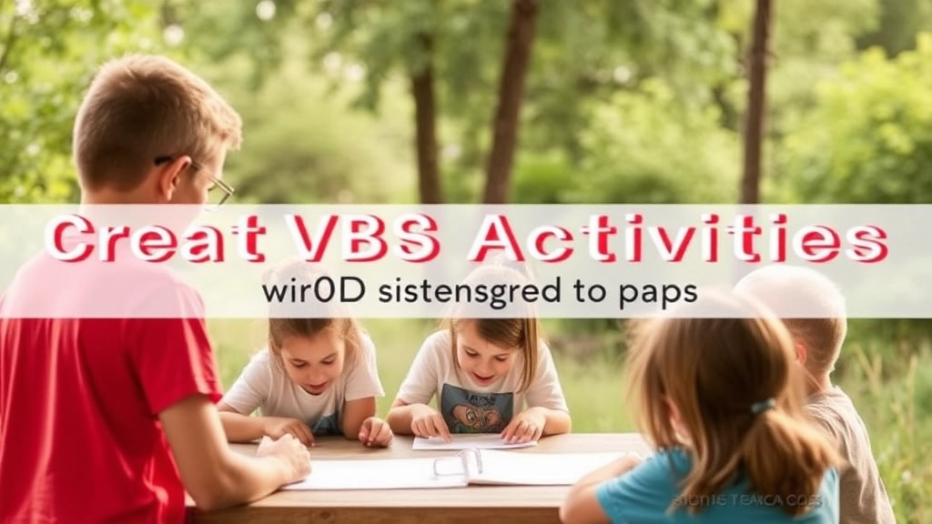 Creative VBS Activities to Keep Kids Engaged