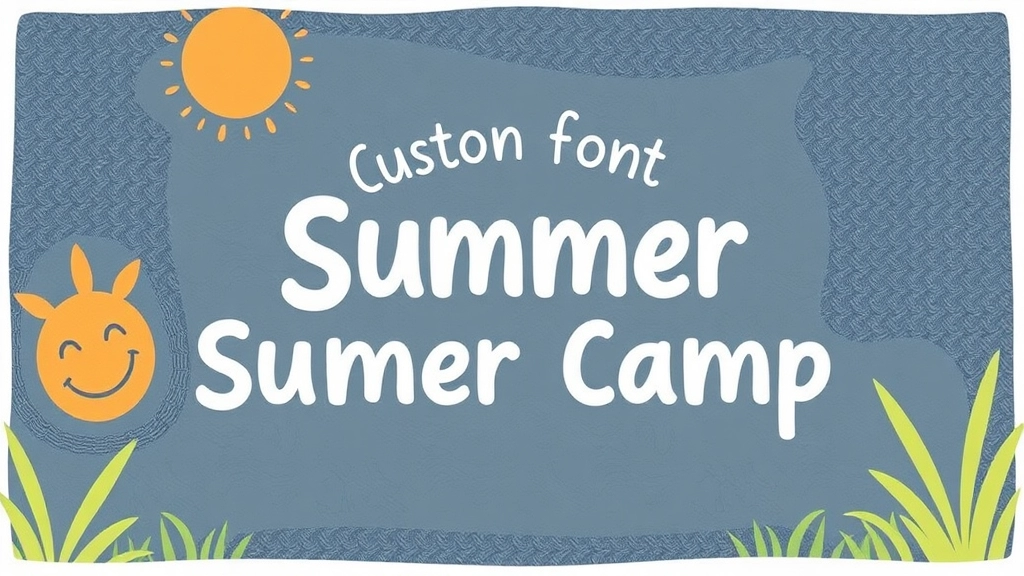 Customising Fonts for a Unique Summer Camp Experience