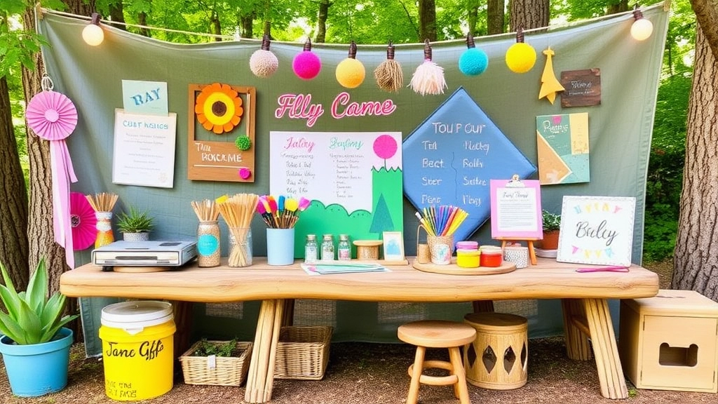 DIY Craft Stations for a Creative Camp Vibe