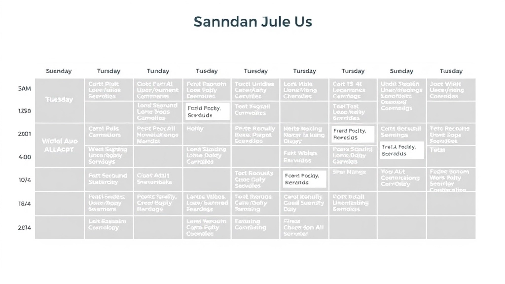 Daily Schedule and Activities