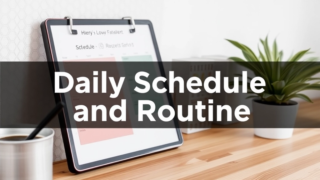 Daily Schedule and Routine