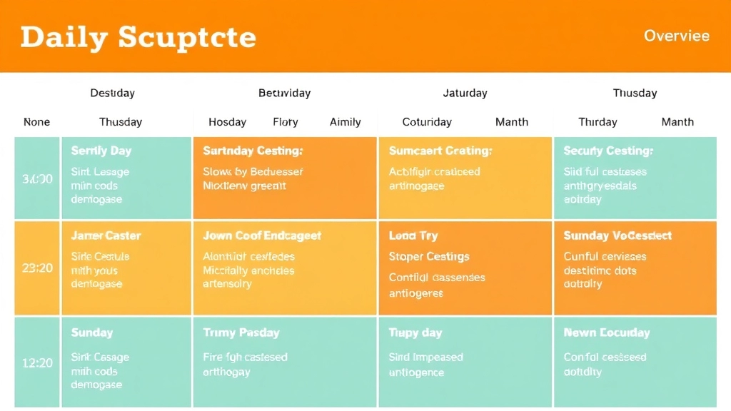 Daily Schedules and Activities Overview