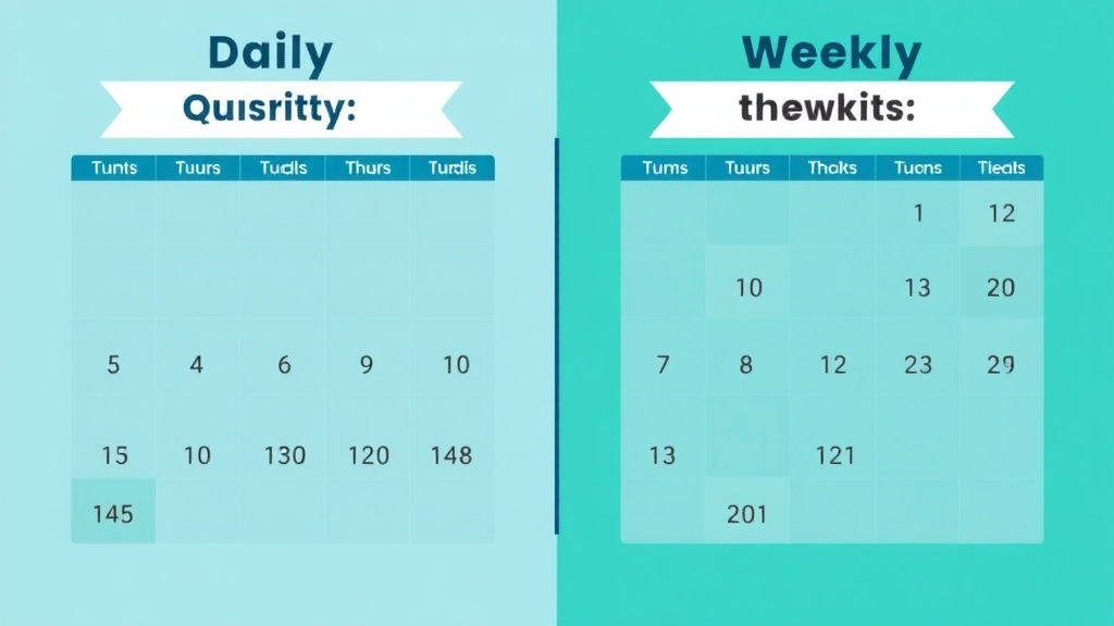 Daily vs. Weekly Summer Camp Calendars