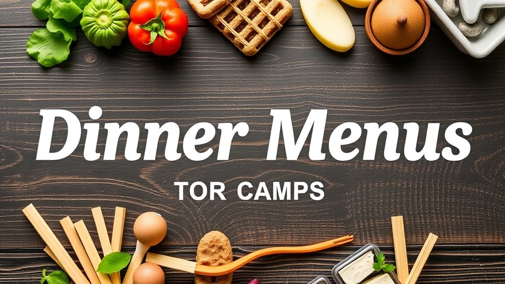 Delicious and Nutritious Dinner Menus for Camps