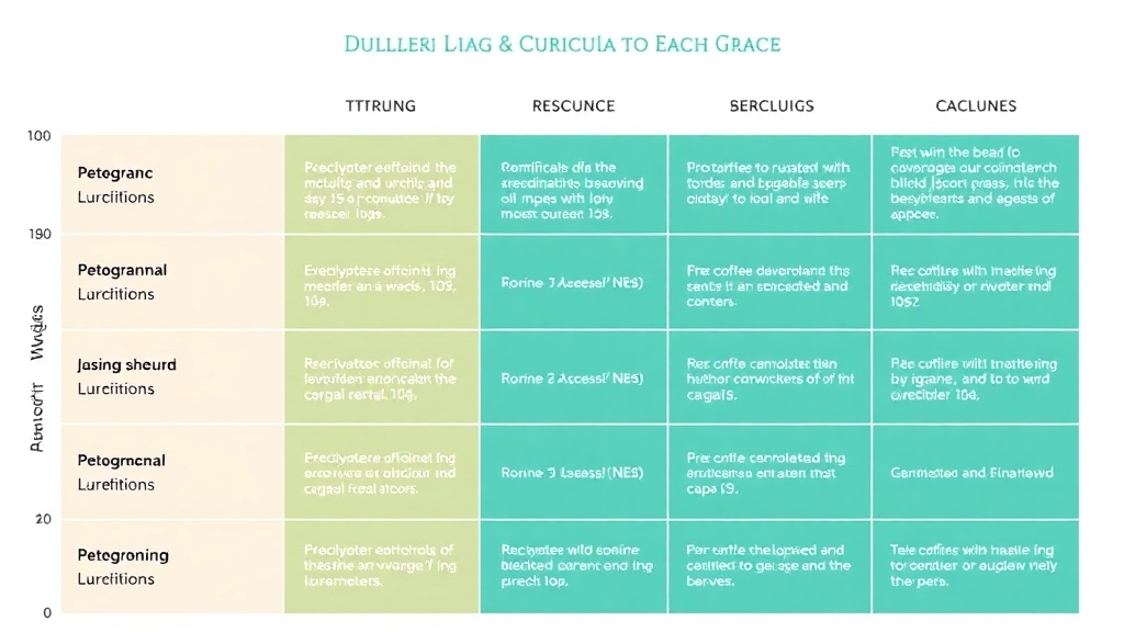 Different Levels and Curricula for Each Grade