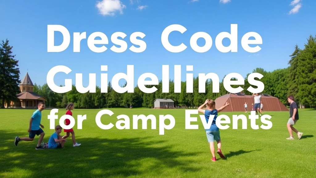 Dress Code Guidelines for Camp Events