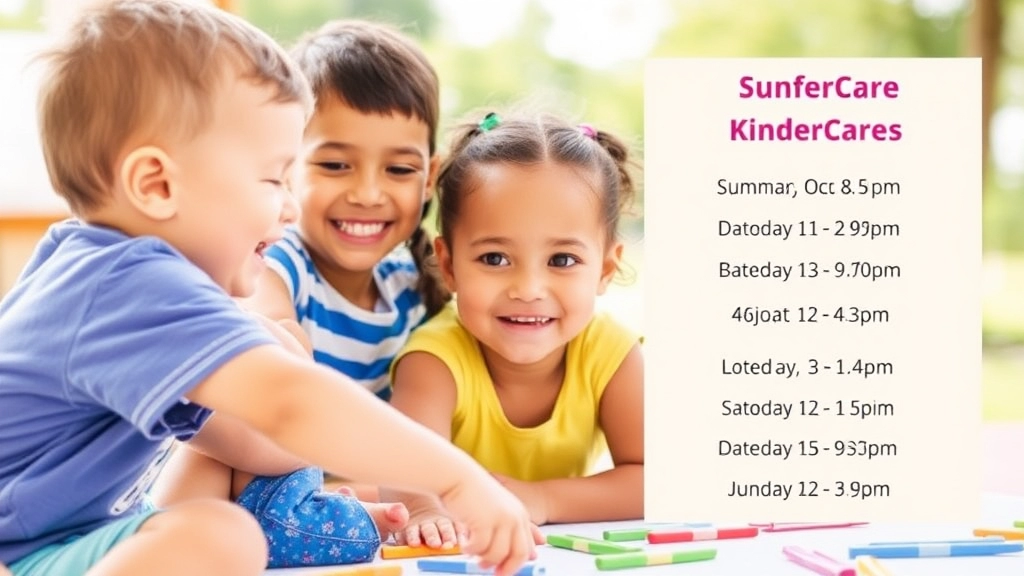 Duration and Schedules of the KinderCare Summer Programs