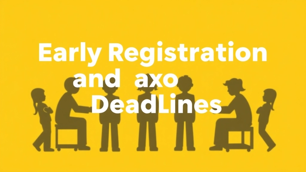 Early Registration and Deadlines