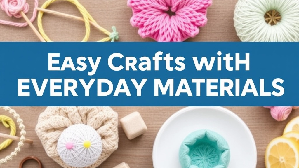 Easy Crafts with Everyday Materials