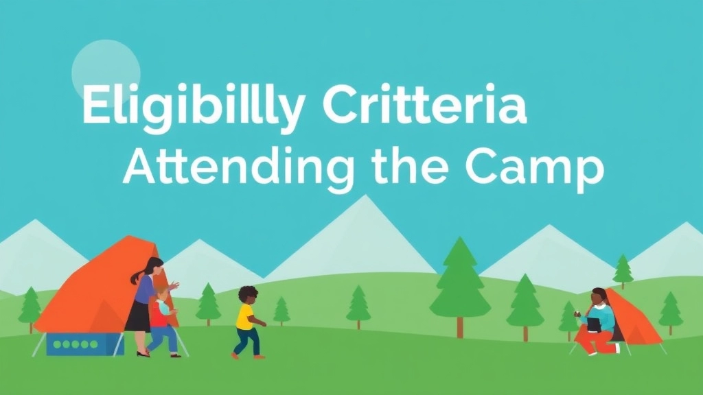 Eligibility Criteria for Attending the Camp